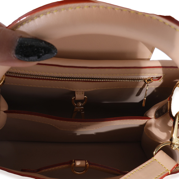 LOUIS VUITTON White Monogram Wicker Woven LV Heavenly Capucines BB - Picture 5 of 8